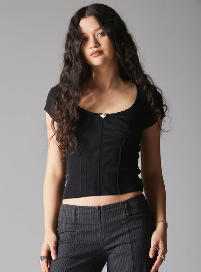 UNIF XAE Ribbed Crop Top