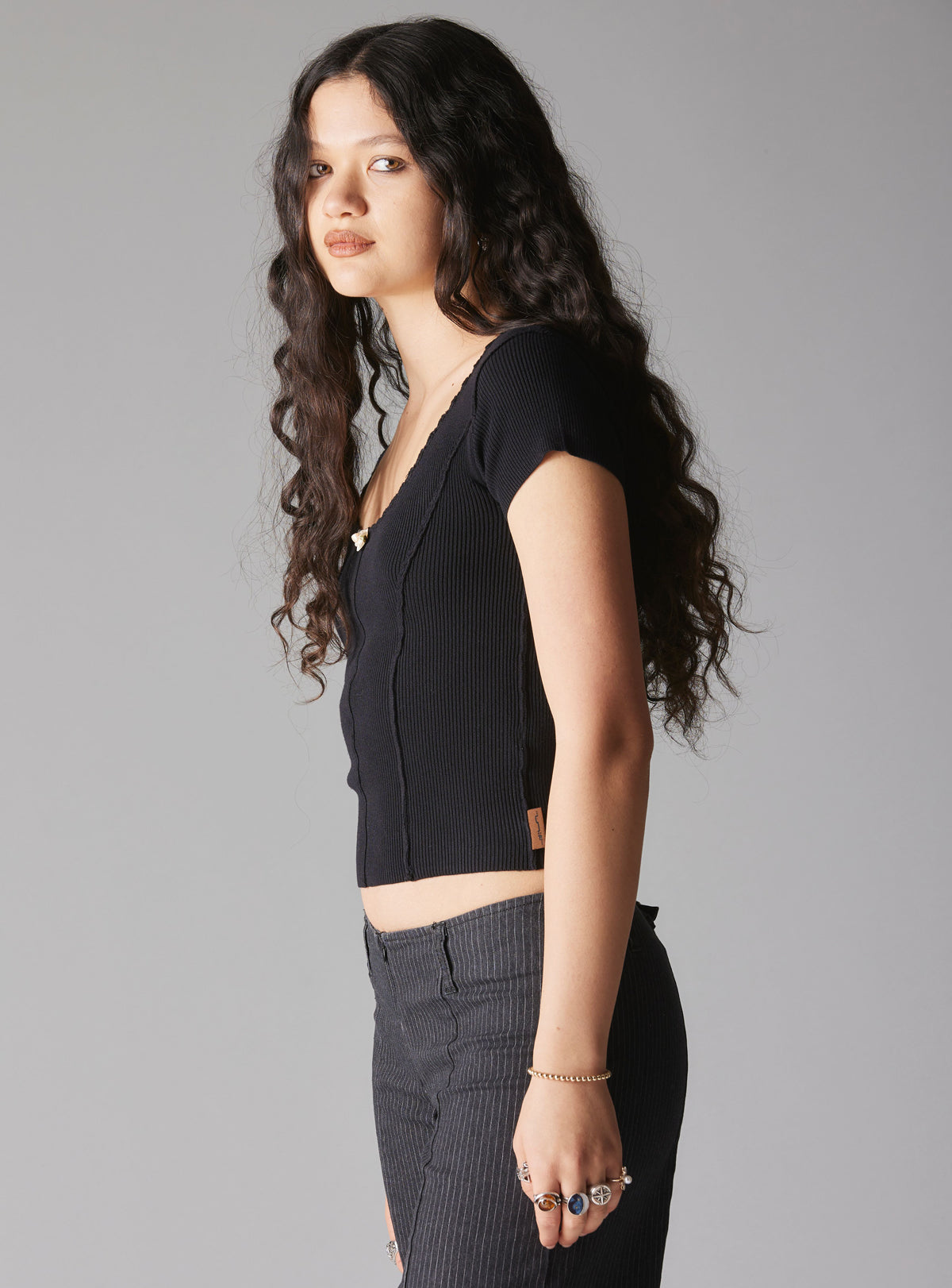 UNIF XAE Ribbed Crop Top