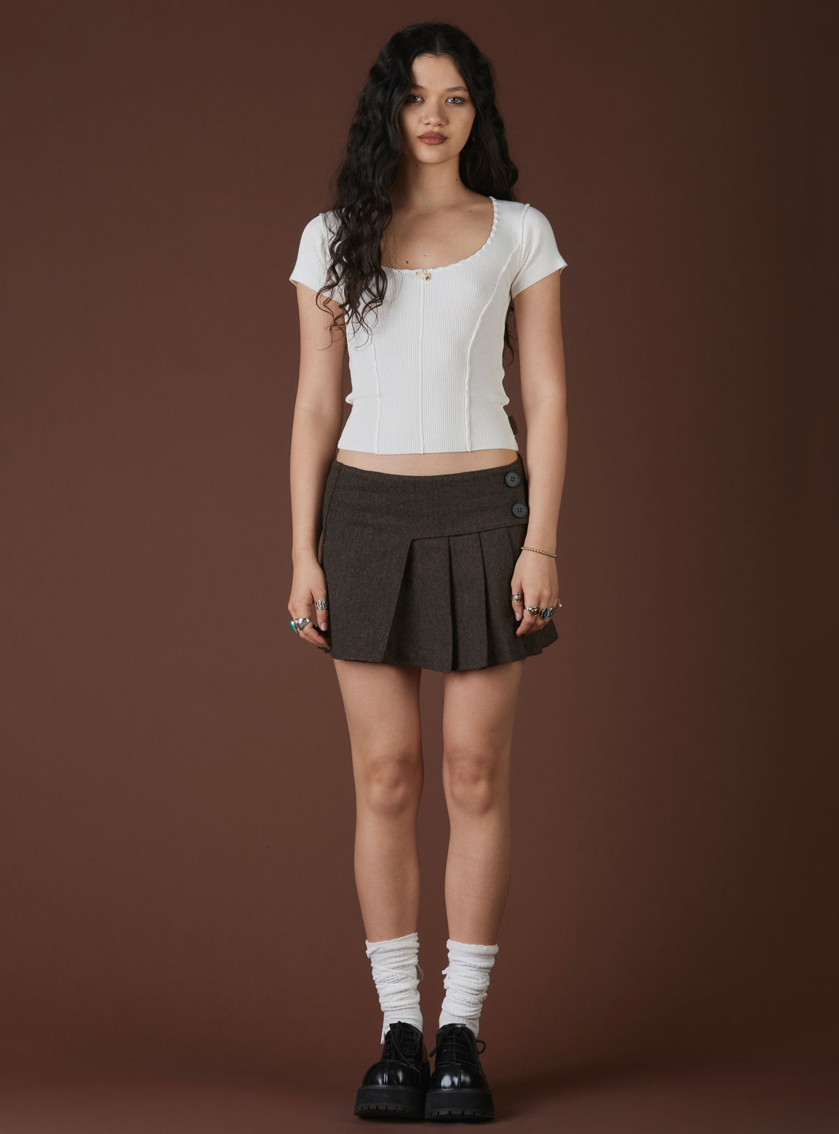 UNIF XAE Ribbed Crop Top
