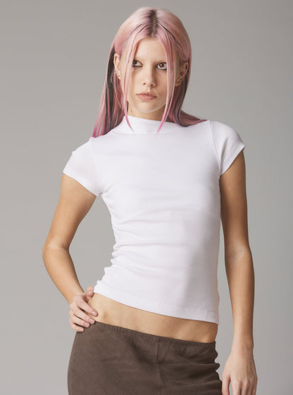 UNIF Rib Asymmetrical Cap Sleeve