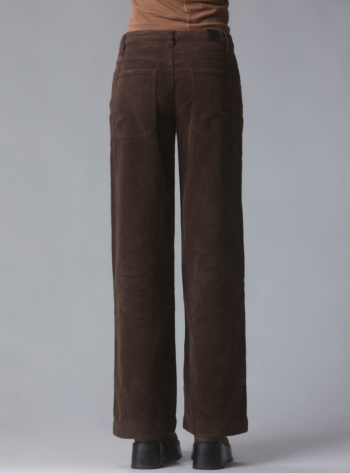 UNIF Wide Leg Corduroy Pants In Brown