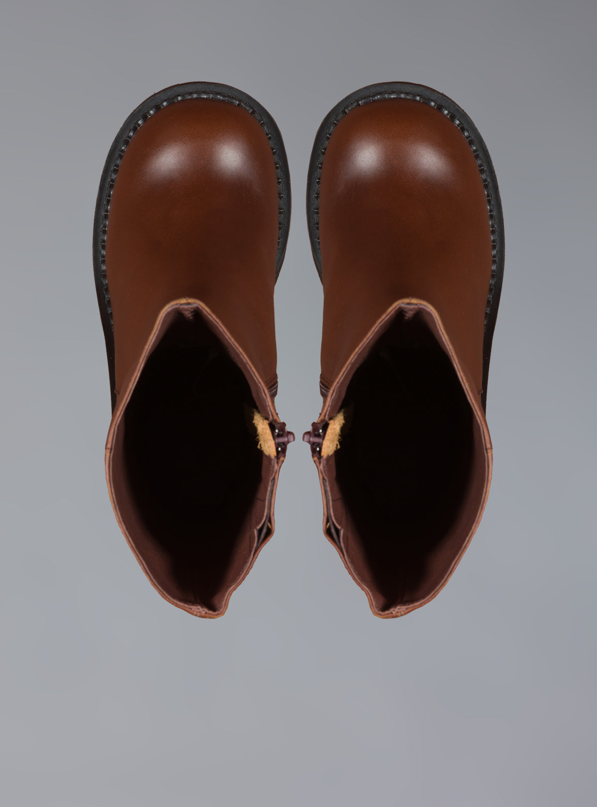 UNIF Brown Leather Platform Boot