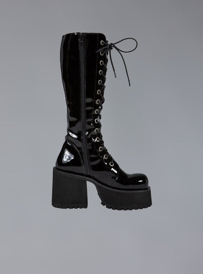 UNIF Knee High Leather Platform Boot