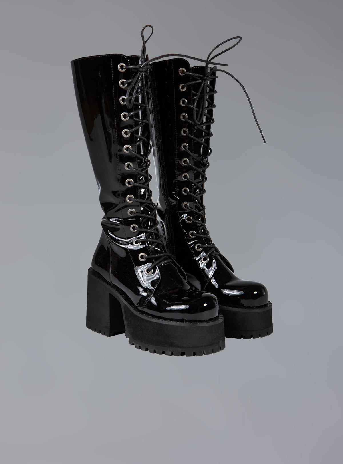 UNIF Knee High Leather Platform Boot