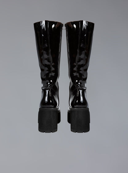 UNIF Knee High Leather Platform Boot