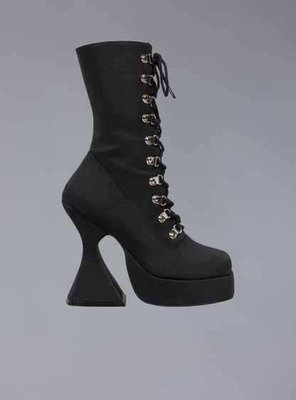 UNIF Victorian Lace Up Platform Heel