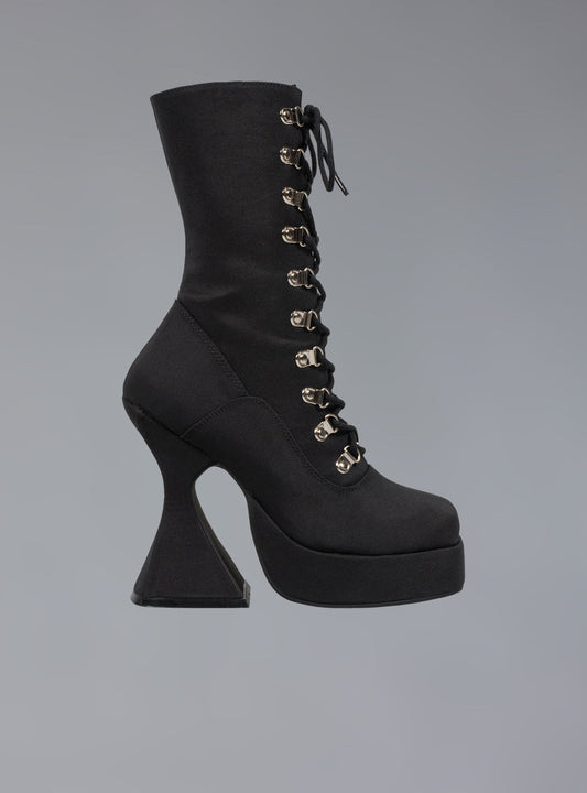 UNIF Victorian Lace Up Platform Heel
