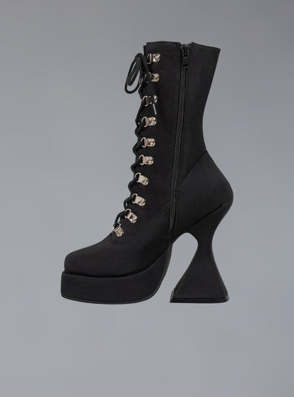 UNIF Victorian Lace Up Platform Heel