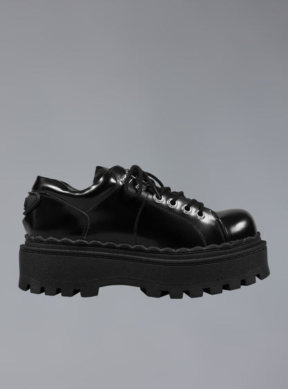UNIF Low Top Leather Chunky Platform Boot in