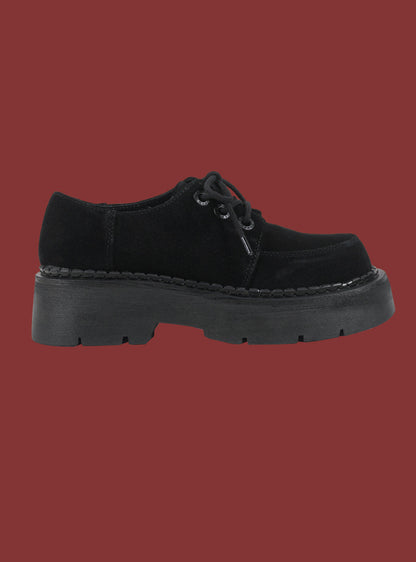 UNIF Black Suede Platform Shoe