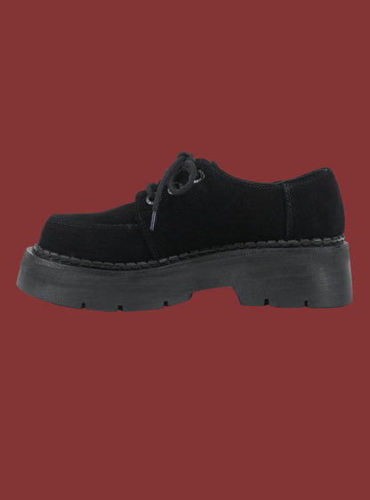 UNIF Black Suede Platform Shoe