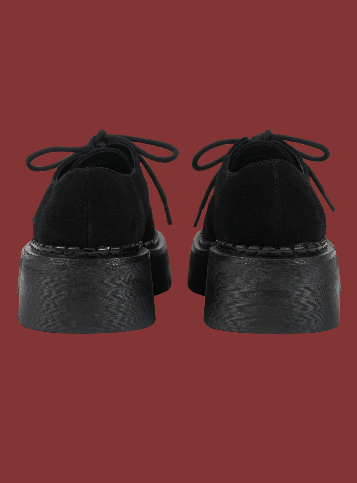 UNIF Black Suede Platform Shoe