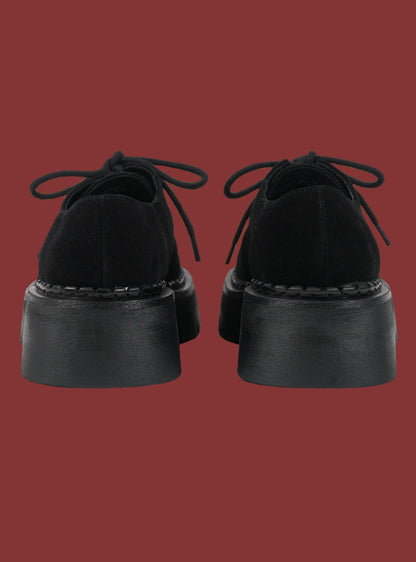 UNIF Black Suede Platform Shoe