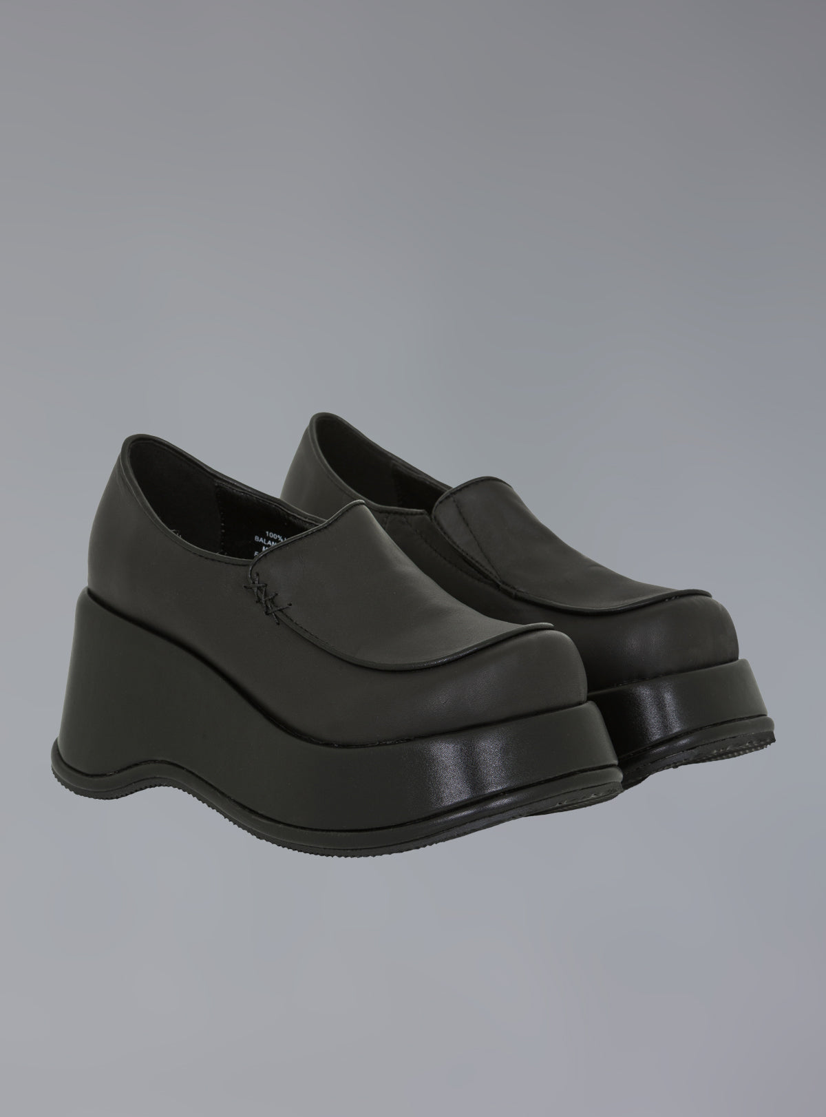 UNIF Square Toe Stacked Platform Shoe