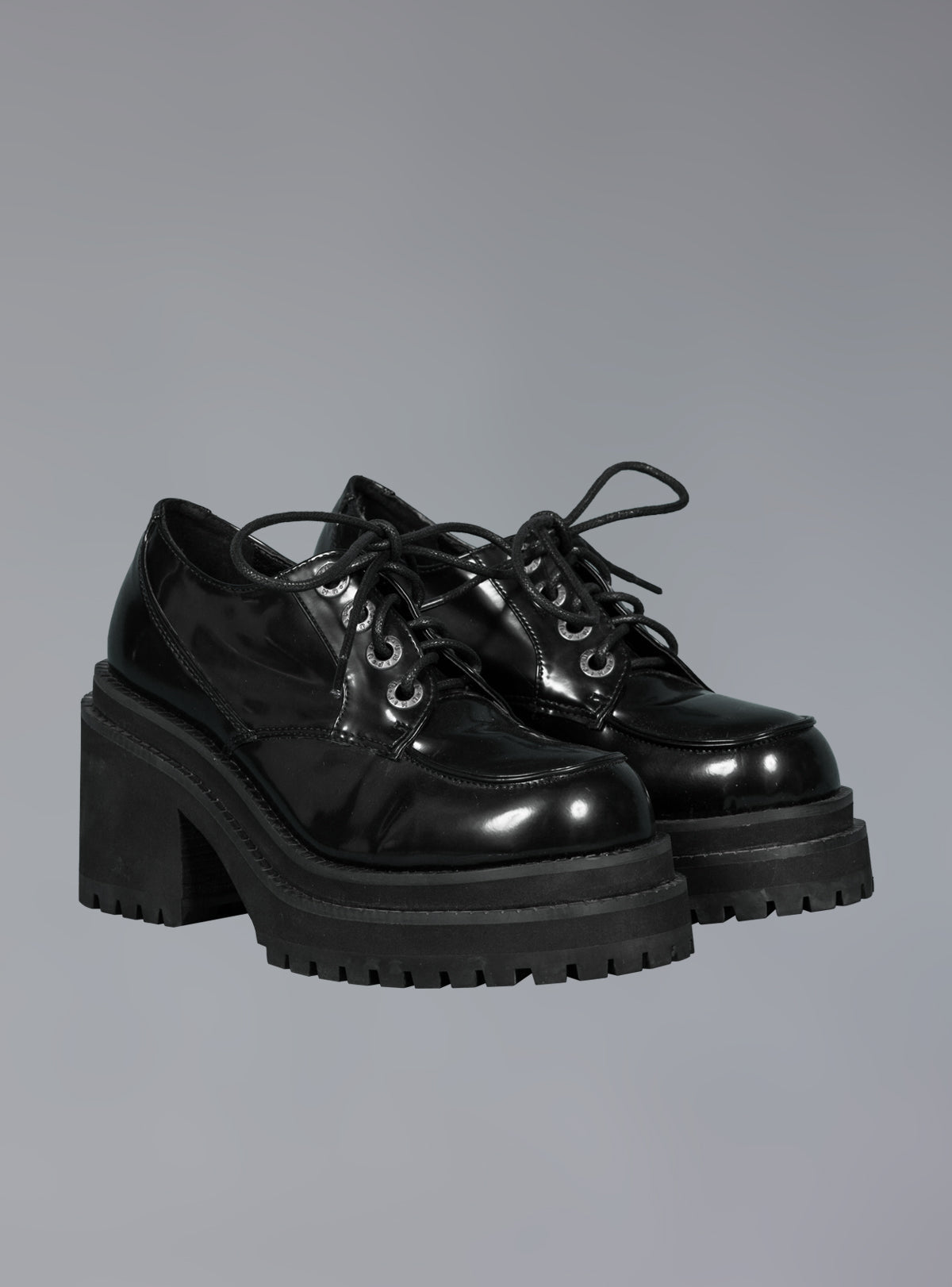 UNIF 90s Platform Oxford Shoe With Chunky Heel