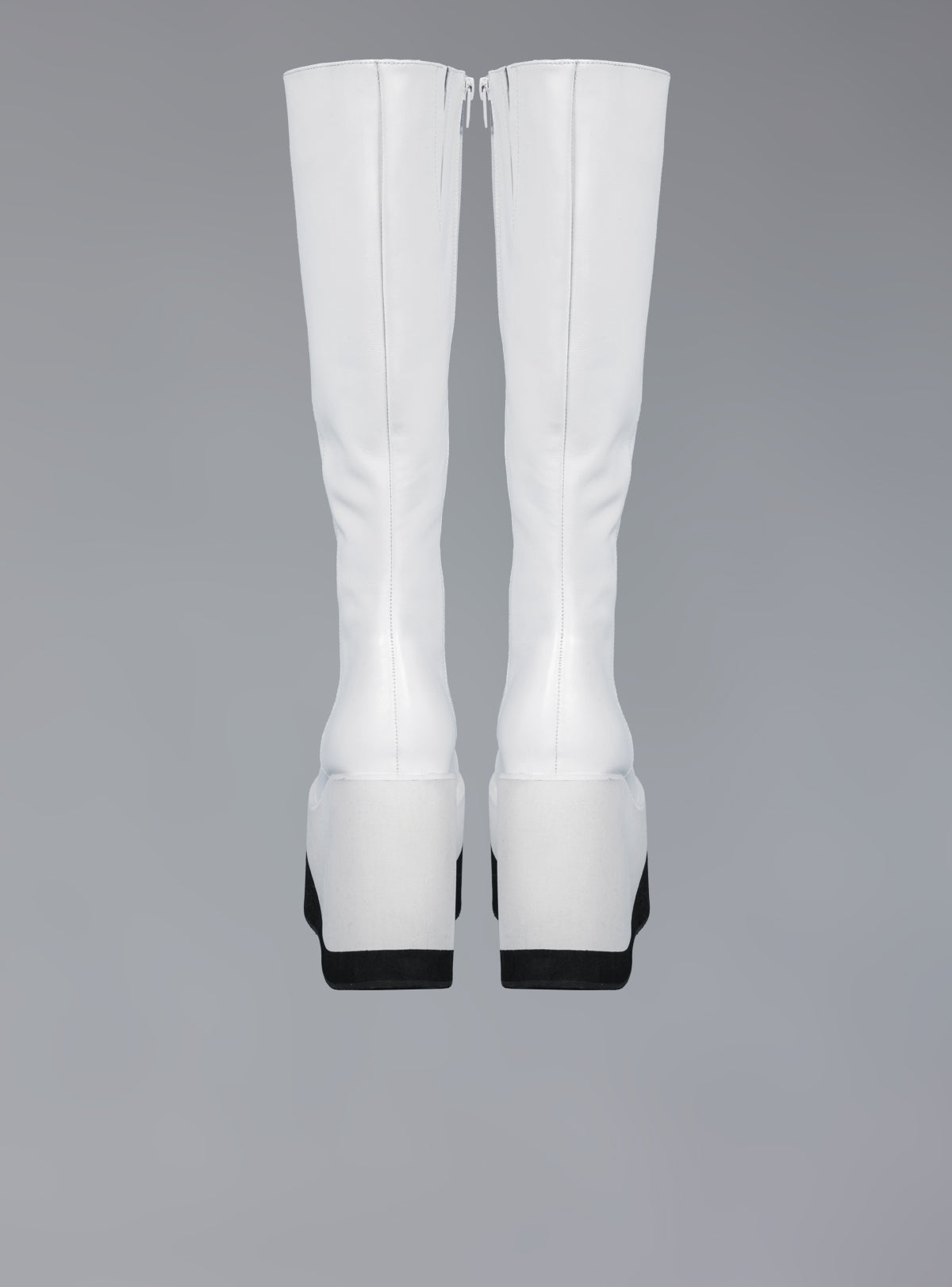 UNIF Stacked Leather Platform Knee High Boot
