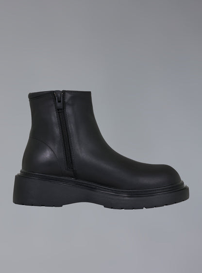 UNIF Zip-Up Leather Ankle Boot