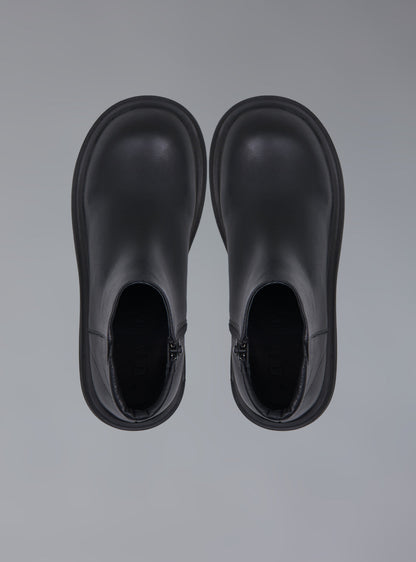 UNIF Zip-Up Leather Ankle Boot