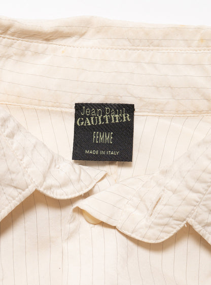 UNIF Jean Paul Gaultier Pinstripe Dress Button Down