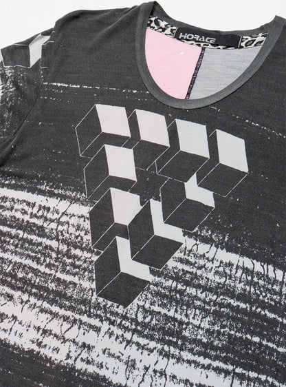 UNIF Vintage Horace 3D Cube Tee