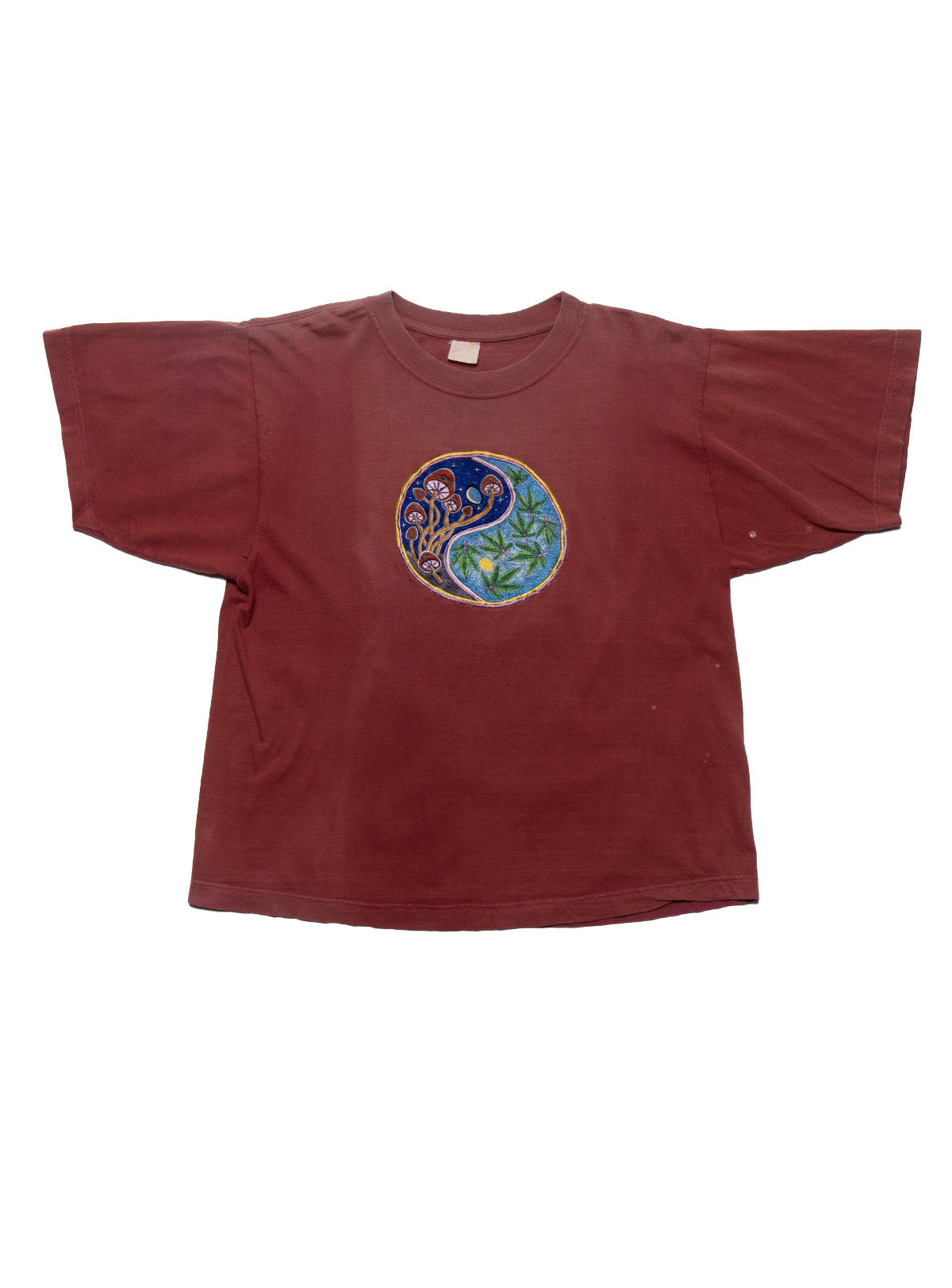 UNIF Vintage Yin Yang Mushroom Marijuana Tee