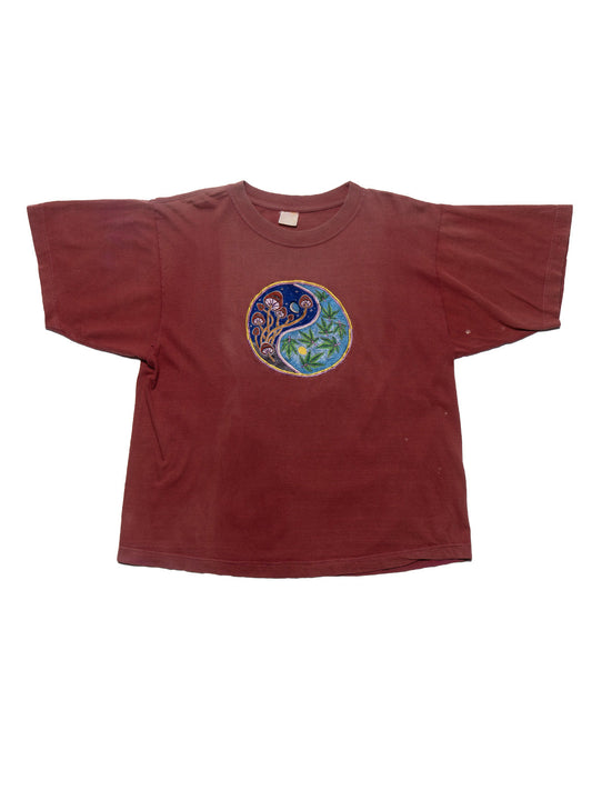 UNIF Vintage Yin Yang Mushroom Marijuana Tee