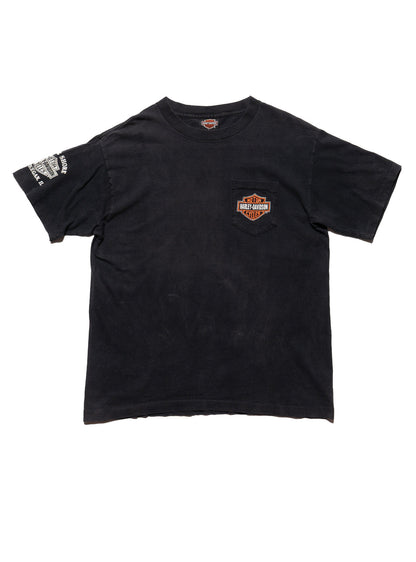 UNIF Vintage Harley Davidson Lake Shore Waukegan IL Tee