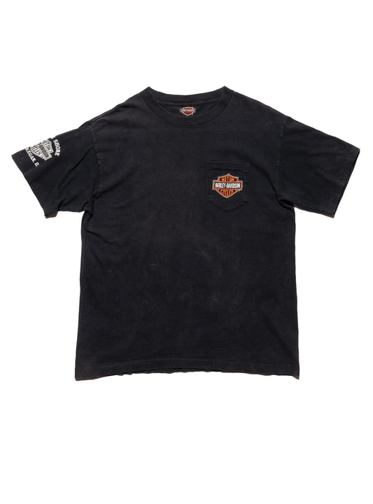 UNIF Vintage Harley Davidson Lake Shore Waukegan IL Tee