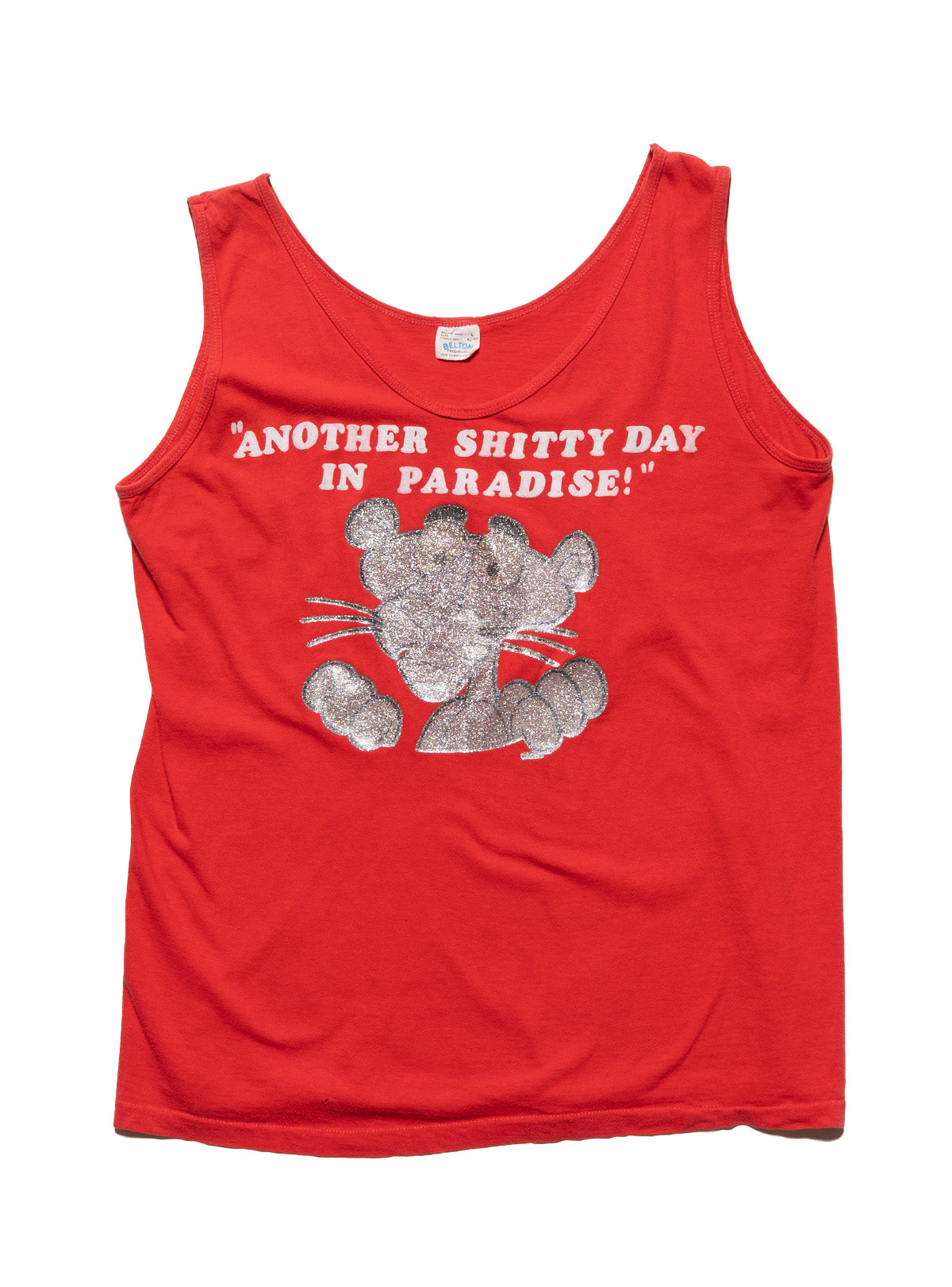 UNIF Vintage Another Shitty Day in Paradise Pink Panter Tank