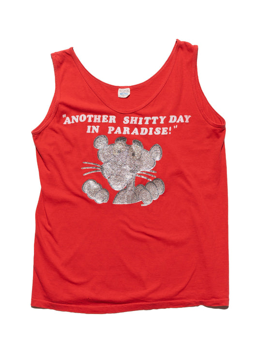 UNIF Vintage Another Shitty Day in Paradise Pink Panter Tank