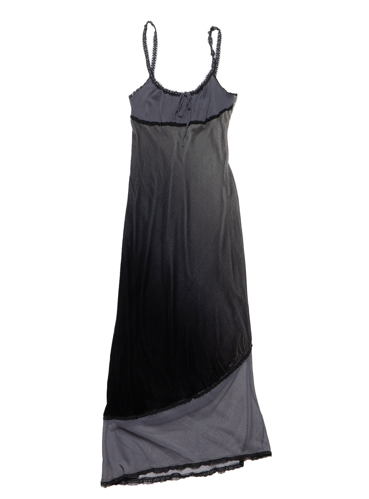 UNIF Vintage Betsy Johnson Velvet Gray Long Dress