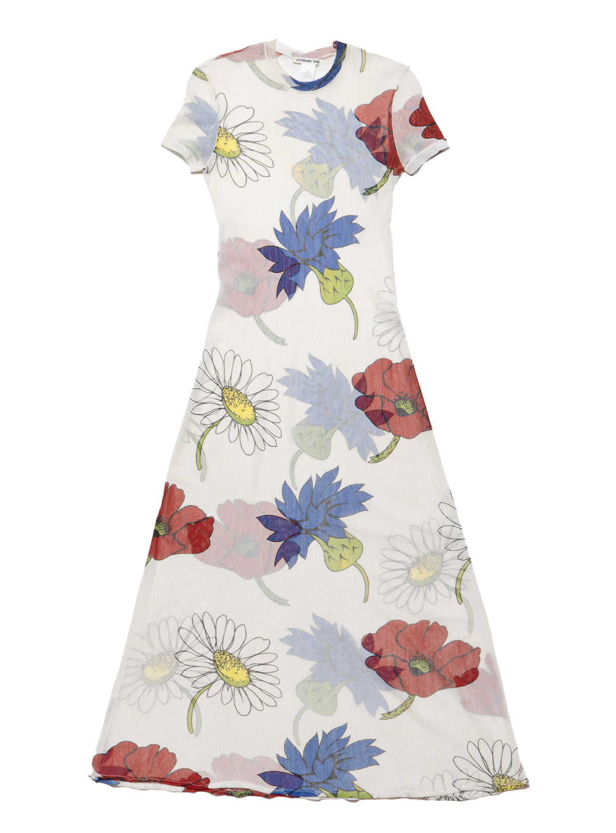 UNIF Vintage Vivienne Tam Floral Print Dress