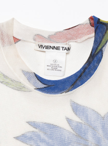 UNIF Vintage Vivienne Tam Floral Print Dress