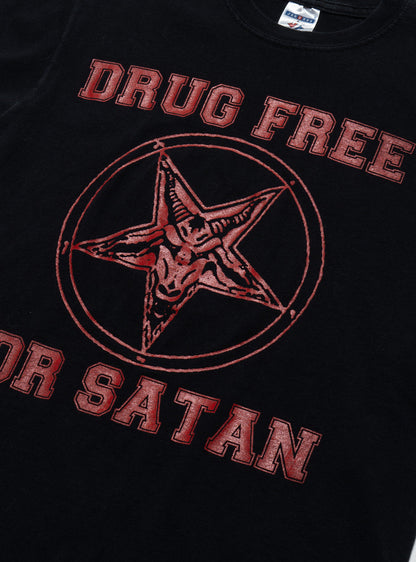 UNIF Vintage Drug Free For Satan Tee