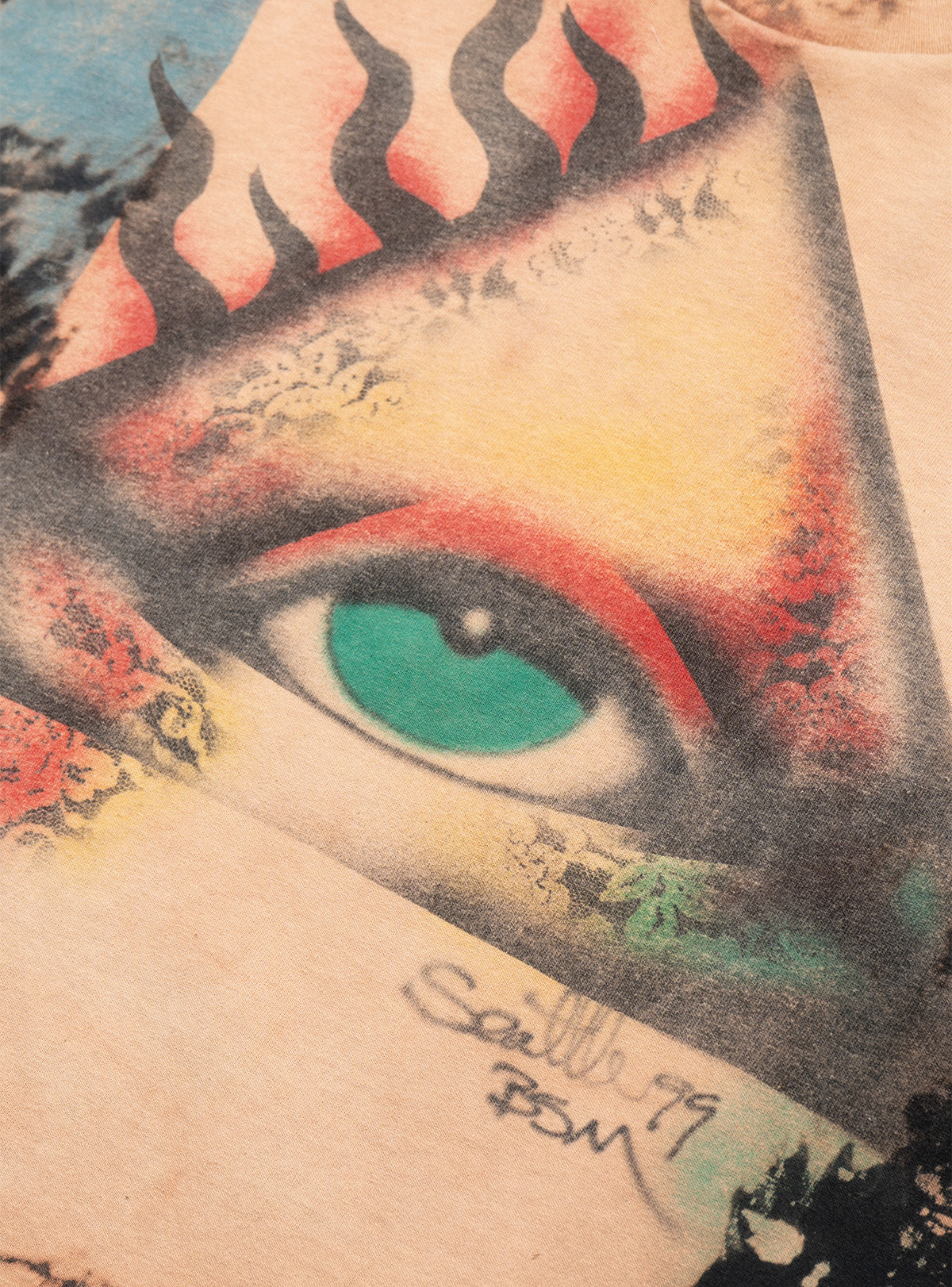 UNIF Vintage Bleached Eye of Providence Tee