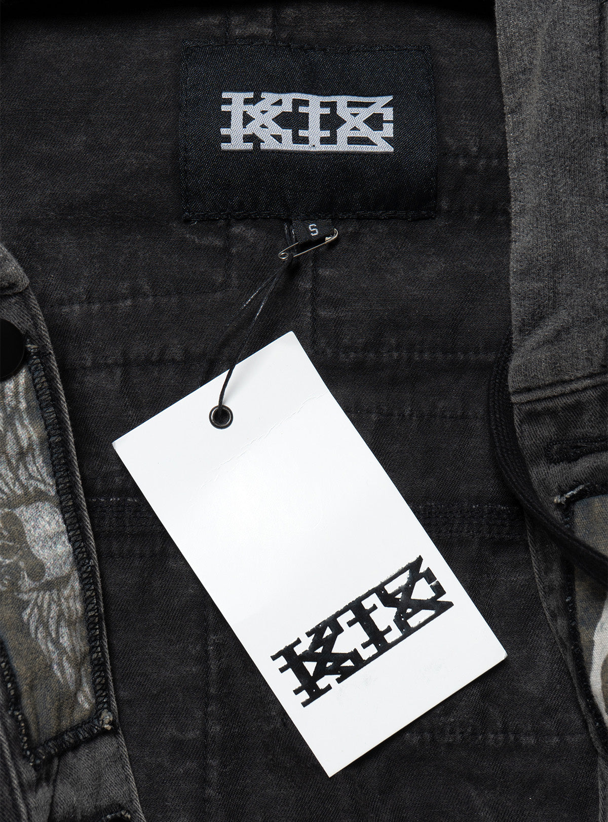 UNIF Vintage KTZ Crust Denim Vest With Hood