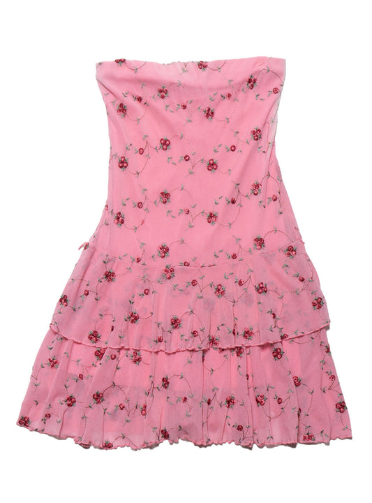 UNIF Vintage Pink Floral Dress