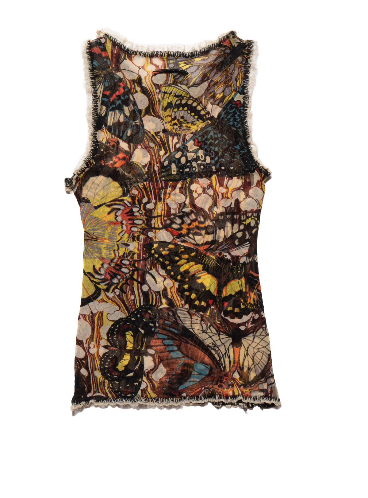 UNIF Vintage Jean Paul Gaultier Butterfly Mesh Tank