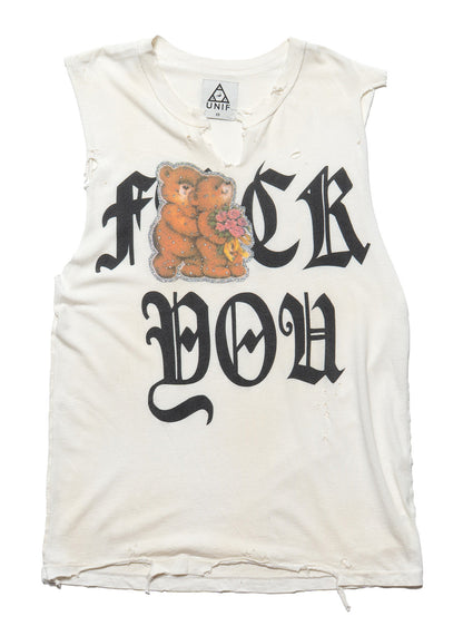 UNIF Vintage UNIF Fuck You Bears Sleeveless Tee