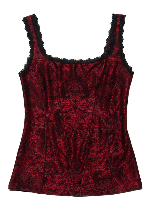 UNIF Vintage Caché Red Velvet top