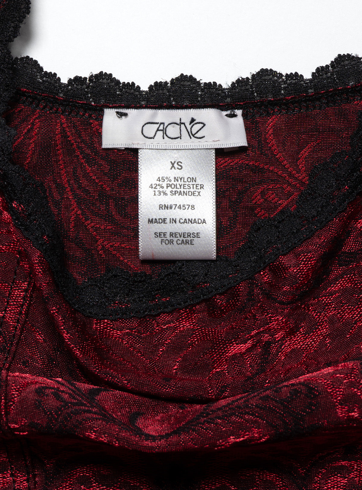 UNIF Vintage Caché Red Velvet top