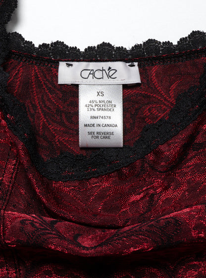 UNIF Vintage Caché Red Velvet top