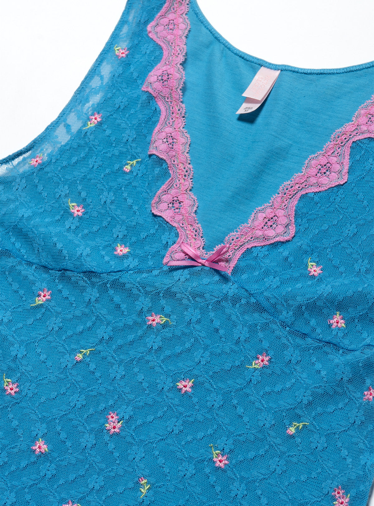 UNIF Vintage Victoria's Secret Blue and Pink Top