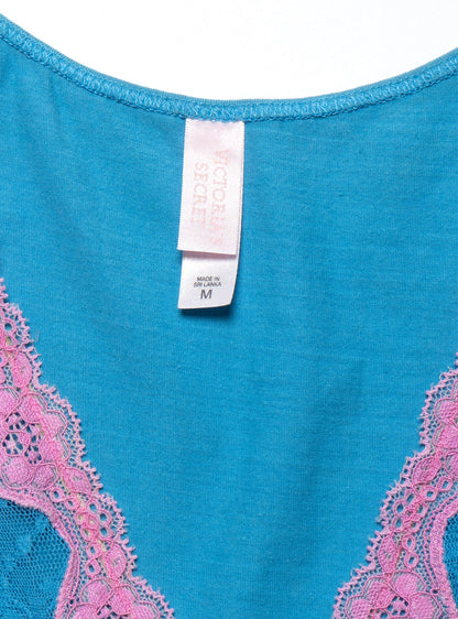 UNIF Vintage Victoria's Secret Blue and Pink Top