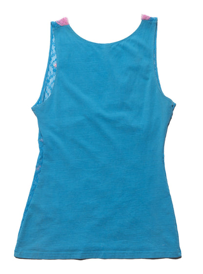 UNIF Vintage Victoria's Secret Blue and Pink Top