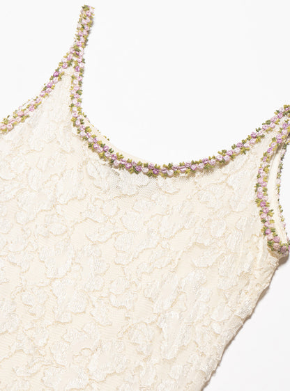 UNIF Vintage Betsy Johnson Cream Lace Mini Dress