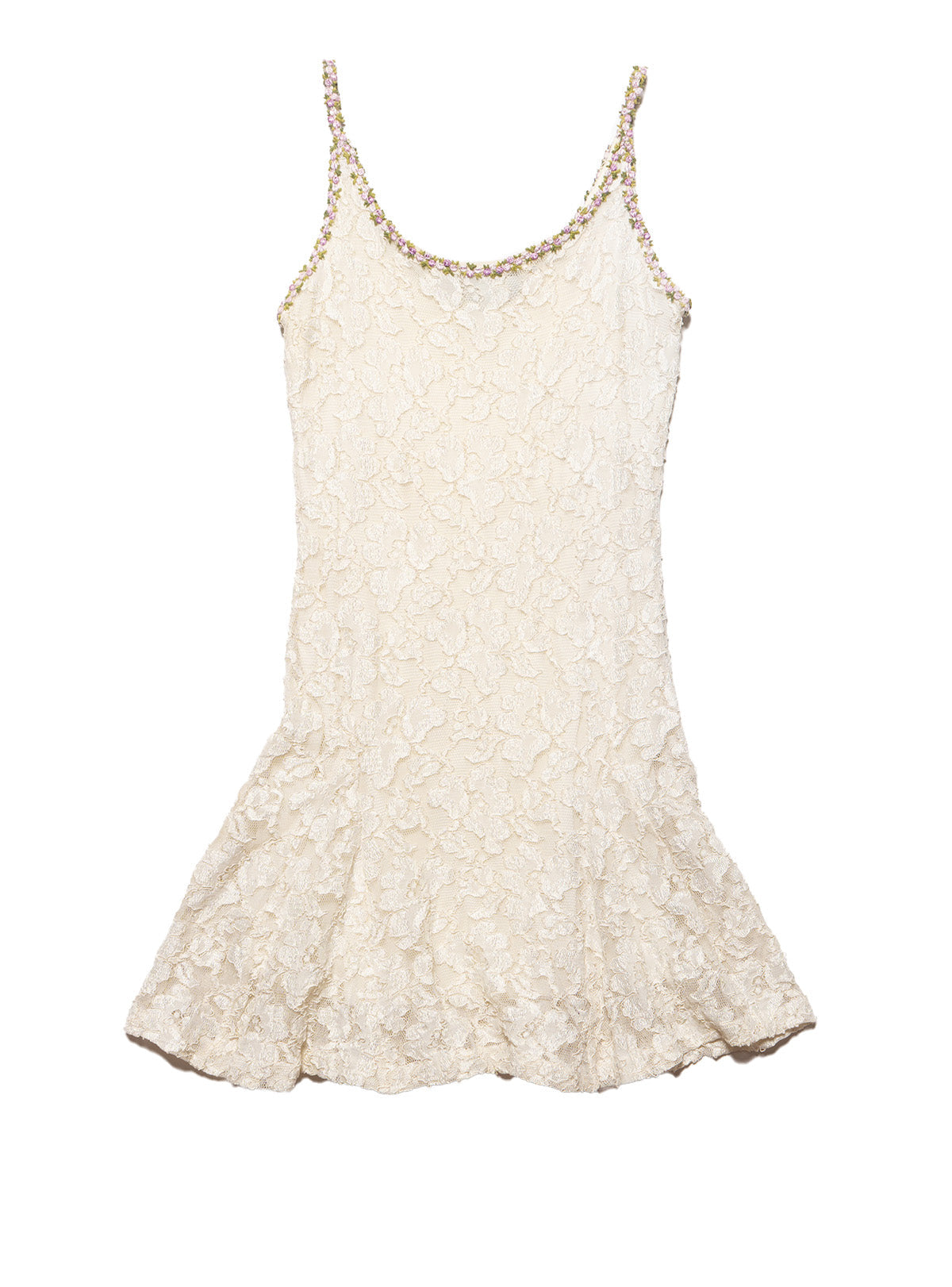 UNIF Vintage Betsy Johnson Cream Lace Mini Dress