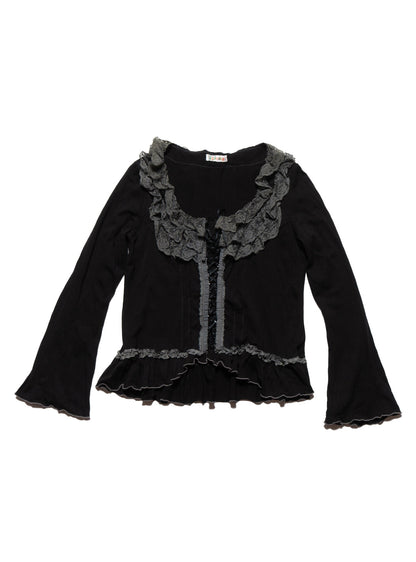UNIF Vintage Jojoba Frill Top