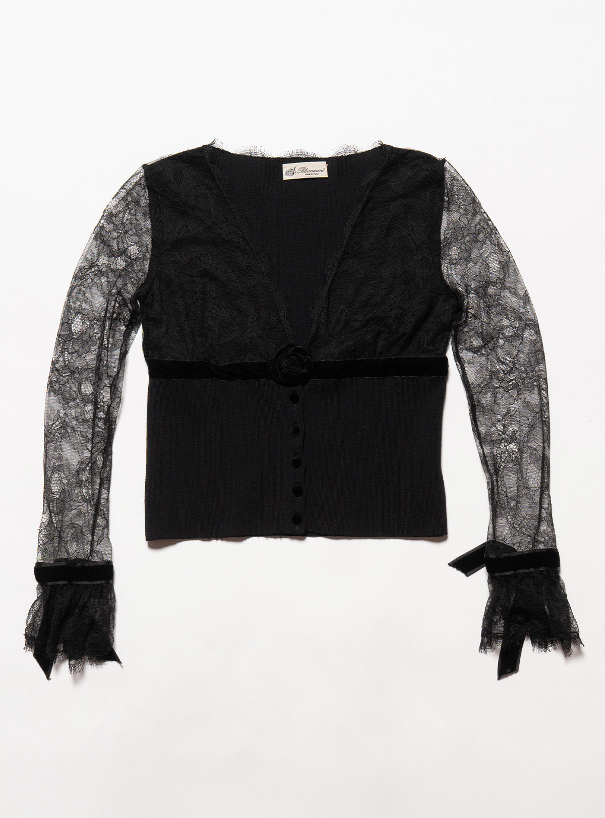 UNIF Vintage Blumarine lace Rose Sweater