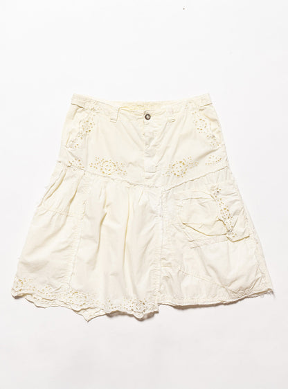 UNIF Vintage DA-NANG Yellow Eyelet Skirt